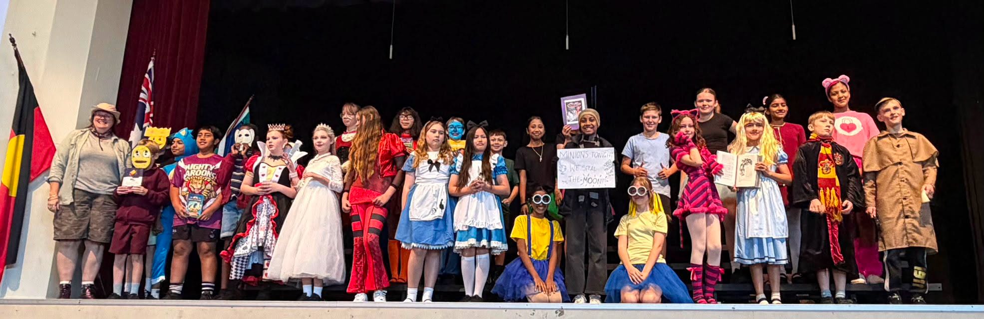 Year 6 students parading their Book Character costumes &copy; St Bernardine's School